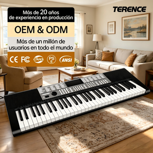 TERENCE SP611 Clavier 61 touches <span class=keywords><strong>pour</strong></span> débutants et enfants, One Key One Note, enregistrement, 255 tons, <span class=keywords><strong>piano</strong></span> numérique portable - Product Image 1