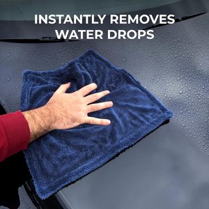 高品質 40x40cm 1200～1400GSM エッジレス ツイストループ マイクロファイバー 洗車 ディテイリング 乾燥用タオル クロス - Product Image 5