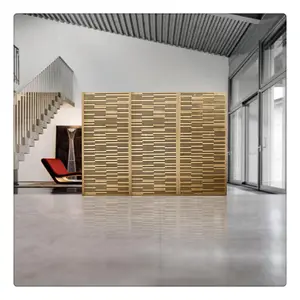 Divisor <span class=keywords><strong>de</strong></span> Habitaciones Acústico Plegable para Hotel, Biombo <span class=keywords><strong>de</strong></span> <span class=keywords><strong>Madera</strong></span> para Salón <span class=keywords><strong>de</strong></span> Banquetes, Mamparas Móviles Deslizantes para Oficina - Product Image 3