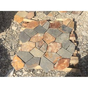 <span class=keywords><strong>Santa</strong></span> <span class=keywords><strong>Barbara</strong></span> 2,75 mq. Piastrella in Ardesia Naturale a Maglia per Pavimentazione Esterna - Product Image 3