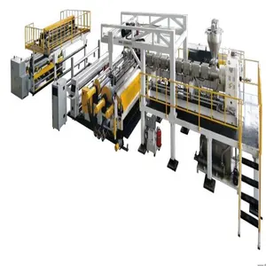 Eva Plastic Sheet Extrusie Machine Tpe Pp Pc Pvc Plastic Vel Film Extruder Machine