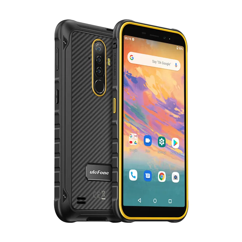 Ulefone Armor X8 IP69K Waterproof MediaTek Helio A25 with GPS Android 10 Smartphone NFC Rugged Cell Mobile Phone