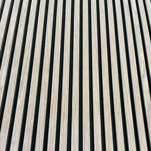 Diseño de tablero insonorizado de nivel Maestro para decoración de pared insonorizada de interiores, tablero absorbente de sonido de tira de madera cuadrada de MDF - Product Image 3