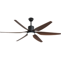 Lámpara de Techo LED con Ventilador Breezelux de la Mejor Calidad, Diseño Nuevo de 2023, Control Remoto, 6 Velocidades, Regulable, 66 Pulgadas