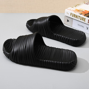 Pantoufles EVA pour hommes, semelle épaisse, respirantes, antidérapantes, pour la maison, sandales d'été pour la plage, marron, blanc, noir, taille 40-45 - Product Image 3