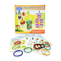 JER Education - Juego de Accesorios para Bolígrafo de Impresión 3D, Robots Caminantes, Certificación CE RoHS, Kits de Bolígrafos 3D para Niños, Regalos, Manualidades Creativas, Dibujo 3D