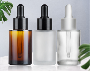 Flacon compte gouttes en verre dépoli, portable, à épaules plates, disponible en or rose, noir, argent, blanc, 20ml, 30ml, 50ml, 60ml, 80ml - Product Image 6