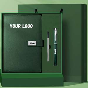 Set de Regalo de Cuaderno y Bolígrafo de Cuero PU de Lujo Personalizado con Logotipo Empresarial para Promociones - Product Image 6