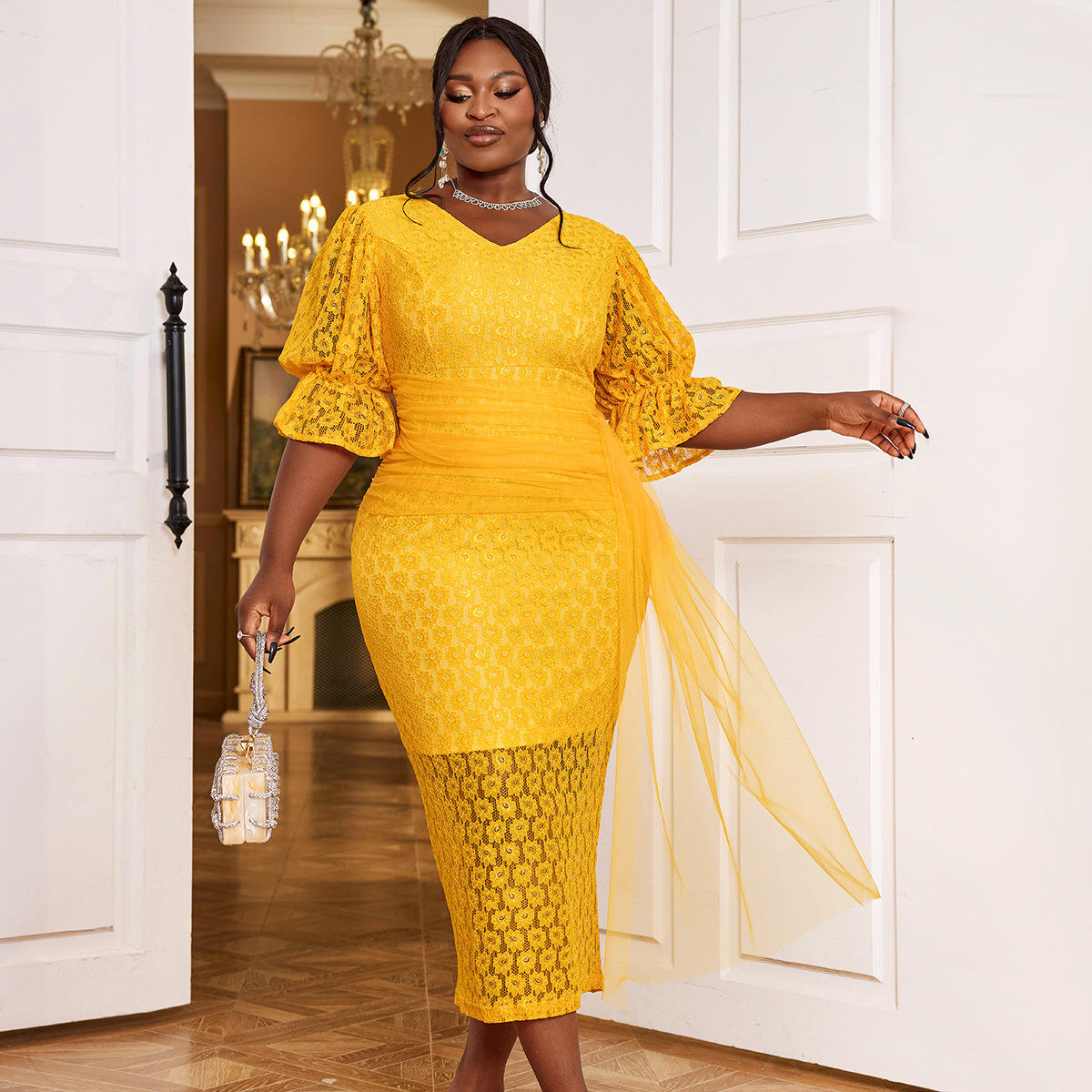 Lace Straight Dress Styles For Ladies Nigerian Latest Lace