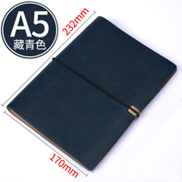 Carnet en cuir professionnel A5 pour entreprise, journal de voyage, reliure à 6 anneaux, logo personnalisé, sangle détachable, carnet de réunion