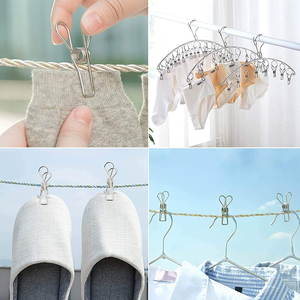 Bán Buôn Kẹp Quần Áo Kẹp Quần Áo Bằng Thép Không Gỉ Bền Kẹp Quần Áo Đa Năng Chốt Quần Áo Kẹp Dây Thép - Product Image 6