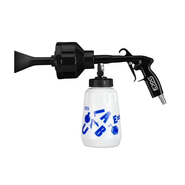 Sgcb Pro Auto Foamer Pistool Kanon Hogedrukreiniger Sneeuwlans Zware Auto Schuim Blaster Grote Mond Verstelbaar Met 1l Fles