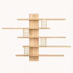Étagères en bois pour jouets d'enfants, présentoir en bois pour chambres d'enfants, présentoir pour figurines et poupées, étagère <span class=keywords><strong>murale</strong></span> flottante en bois - Product Image 1