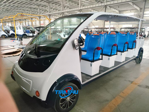8 posti di pattuglia elettrica <span class=keywords><strong>Golf</strong></span> Cart Wagon ad energia solare con Cargo pick-up Box telecomando Gps - Product Image 2