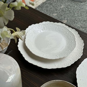 10-Inch White Ceramic Dinner Table with <b>Stand</b> Court-Style <b>Plate</b> Dish for Beautiful Weddings and Parties Valentine's Day Gift - Product Image 1