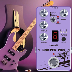 Looper Pro trì hoãn hợp xướng Reverb Looper Tuner hiệu ứng không giới hạn chồng chéo vòng lặp Bass Guitar đa hiệu ứng bàn đạp Ture bỏ qua - Product Image 3