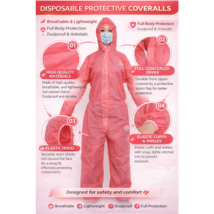 Einweg-Schutzkleidung Lebensmittelqualität PSA-Schutzanzug - Product Image 5