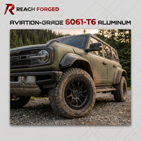 Jantes forgées tout-terrain multi-découpes à rayons, robustes et personnalisées, compatibles avec Bronco Wrangler, pour remplacement de jantes d'origine de SUV et pick-up