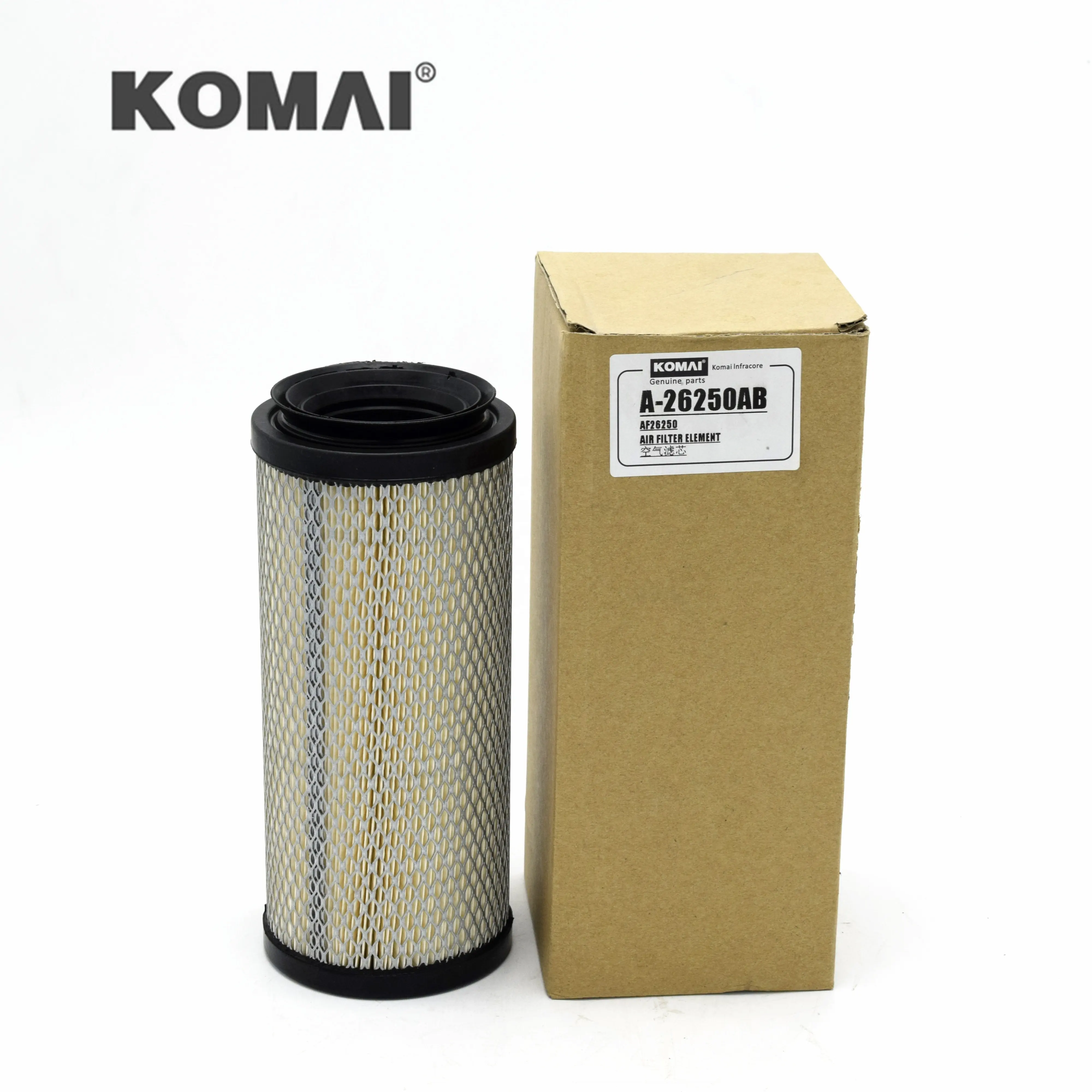 Birincil hava filtresi kullanımı Kubota ekskavatör için TC020-16320 87643355 AF 26250 PM 11P00012S006 10400511200
