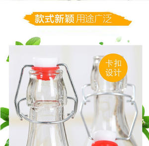 Bouteille en verre avec bouchon, chicha, de 60ml, 250ml, 500ml, 750ml, 1000ml, à emporter, pour boissons alcoolisées et bière - Product Image 2