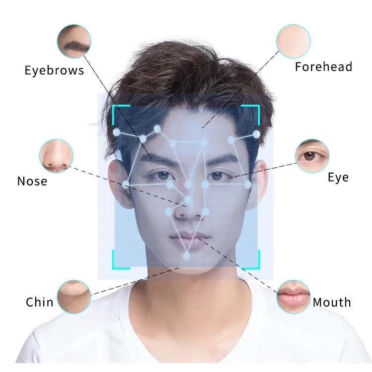 Feito na china barato 8 polegadas reconhecimento facial para assistência escolar