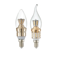 Ampoule LED Corn E27 E14, lumière de bougie, 5W 8W 10W, CCT, pour éclairage mural, de plafond, de parapluie, de lustre, de anneau, en aluminium