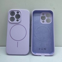 Coque de téléphone magnétique à chargement liquide en silicone fin entièrement enveloppée avec trou fin BAILI Factory pour iPhone 14 Plus 15