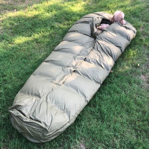 Saco de Dormir Profesional de Plumón con Cremallera Central Delantera, Forma de Momia con Cámaras en H, Impermeable, de Microfibra y Nailon - Product Image 2