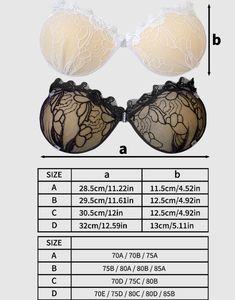 Soutien-gorge invisible en silicone à pétales de dentelle, confortable et tendance, pour petites poitrines, blanc, spécial photos de mariage - Product Image 4