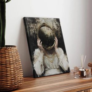 Vampiro gótico personalizado oscuro romance retrato lienzo pinturas y artes de pared decoración del hogar espeluznante Halloween pared arte impresión - Product Image 6