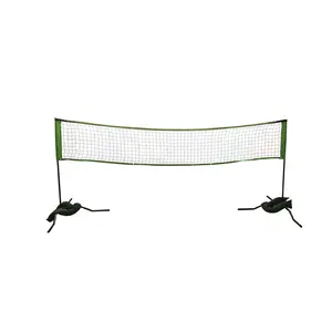 Draagbare Badminton Netto Set Verstelbare Hoogte Frame Volleybal Tennis Softbal Sport Netto Met Ijzeren Paal Base