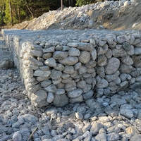 Blocs de mur de soutènement en gabion galvanisé, gabion en forme de boîte de taille personnalisée, cage à pierres, marque DINGYANG, forme hexagonale, contrôle des inondations