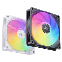 Ventilador de CPU/Procesador SNOWMAN BF120-ARGB-WH de 120 mm, Calidad OEM, Alto Flujo, con Rodamiento Fluido, Bajo Ruido, 12V Universal