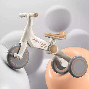 Triciclo Fkl para niños de 2 a 4 años con ruedas de espuma, ligero, plegable, bicicleta de equilibrio para niños, multifuncional y empujable. - Product Image 4