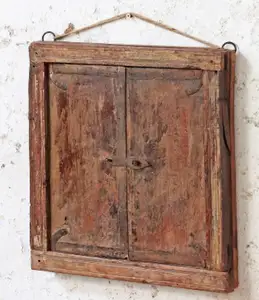 Деревянная зеркальная рамка индийская ручная работа новая деревянная зеркальная рамка в античном стиле для домашнего декора деревенская цветная резная деревянная