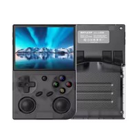 Konsol Game Genggam G350 Layar 3.5 Inci Mendukung Game Nirkabel Dua Orang Konsol Game Video Retro Linux untuk PSP
