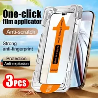 Protector de Pantalla de Vidrio HD de 3 Piezas, Instalación sin Polvo, para Xiaomi Redmi Note 14 13 12 11 10 Pro 9 8 12S 11S 10S 9S 15C 14C 13C 12C 10C