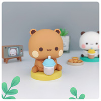 Figurine d'ours panda Bubu Dudu, poupée d'action mignonne et kawaii, jouet de collection, ornement