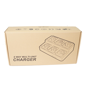 デュアルロウマルチ6ウェイ充電器EU US AU UK 6ウェイ充電ユニット充電スロットハンドヘルド2ウェイラジオトランシーバーとバッテリー - Product Image 6
