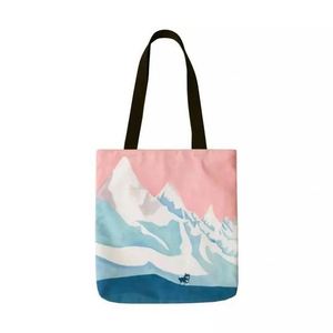 Bolsa de Mano Reutilizable de Algodón para Mujer, Color Azul Marino, 2021, Gran Capacidad, Bolsillo Frontal con Cremallera, Logotipo Personalizable, Opciones de Grosor, Uso Nocturno - Product Image 5