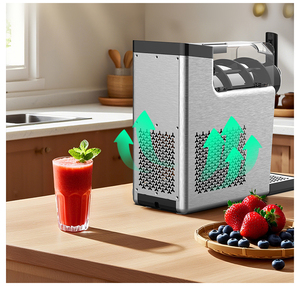 2025 New Multifunctional Household Small Stainless Steel Automatic Soft Ice Machine Milk Oil & Frozen Beverage Maker 2025 Multif - Product Image 2