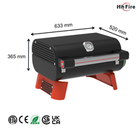 Bomber King SPCC noir plancha fumoir table portable bbq gaz grill
