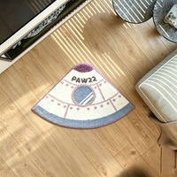 Tapis personnalisé en forme de fusée, tufté à la machine, doux et moelleux, tapis spatial antidérapant pour chambre d'enfant garçon, décoration spatiale