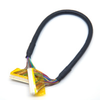 FI-X 30pin LCD TV Lvds écran ligne câbles câble EDP pour carte pilote LCD câble d'alimentation droit