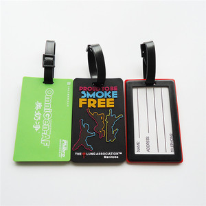 Customized Your Own Design Smart Fashion Portable PVC Luggage <b>Tags</b> Silk Screen Printing Promotional Gift for <b>Suitcase</b> ID Card - Product Image 2