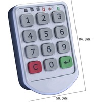 Serrure numérique à carte CDONLOCK CD018 en alliage de zinc et acier pour armoire de classement, casier/tiroir avec accès par carte