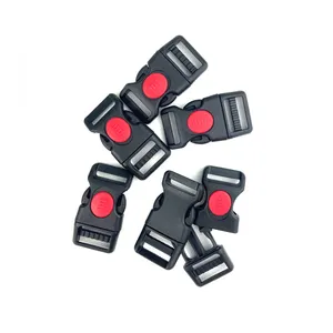 2020 latest product plastic side release lock buckle with safety turn lock for briefcase/backpack