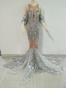 <span class=keywords><strong>2023</strong></span> elegante cristal lentejuelas largo vestido de fiesta señora celebración cumpleaños boda invitado vestido mujeres sirena fiesta <span class=keywords><strong>vestidos</strong></span> de noche - Product Image 5