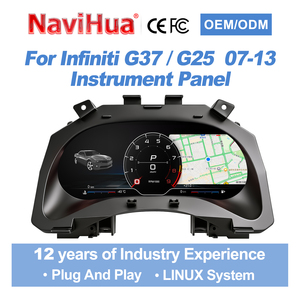Navihua para Infiniti G37/G25 2007-2013, Actualización de Panel de Instrumentos LCD para Automóvil, Sistema Linux con Carplay, Panel Digital - Product Image 1