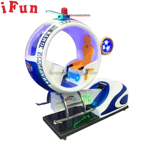 Ifun parkı mutlu uçuş uçak Kiddie sürmek salıncak makinesi Arcade sikke işletilen çocuklar iç mekan oyunu Video oyunları atlıkarınca